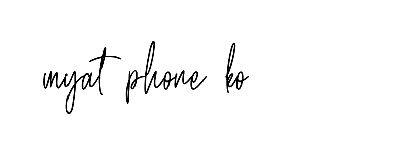 Signature of myat-phone-ko