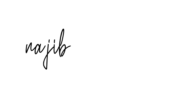 Signature of najib-