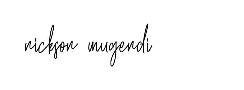 Signature of nickson-mugendi