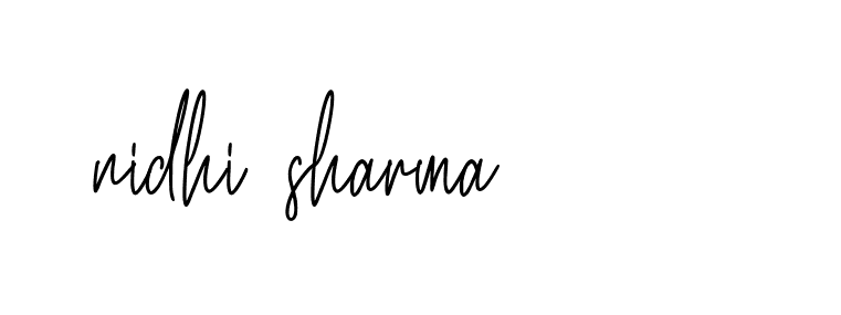 Signature of nidhi-sharma