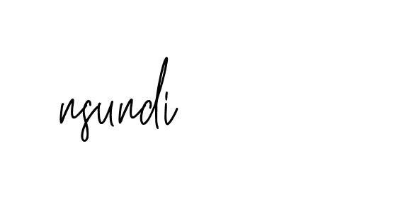 Signature of nsundi