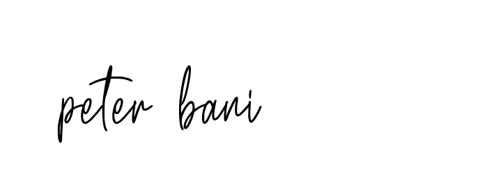 Signature of peter-bani