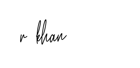 Signature of r-khan