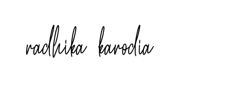 Signature of radhika-karodia