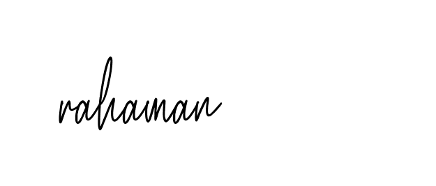 Signature of rahaman