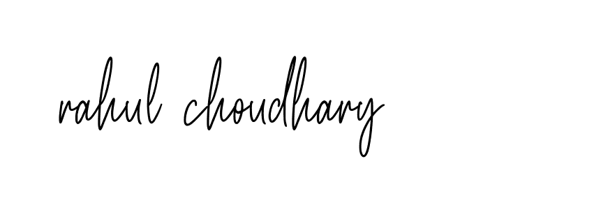 Signature of rahul-choudhary