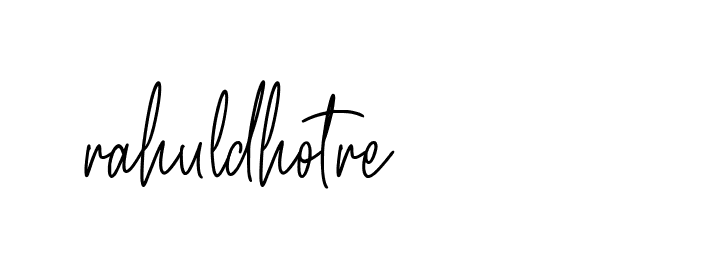 Signature of rahuldhotre