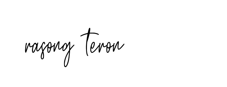 Signature of rasong-teron-