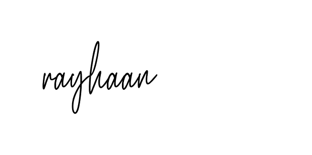 Signature of rayhaan