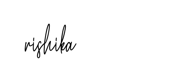 Signature of rishika-