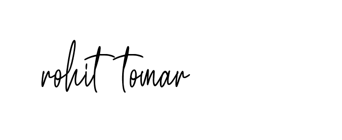 Signature of rohit-tomar