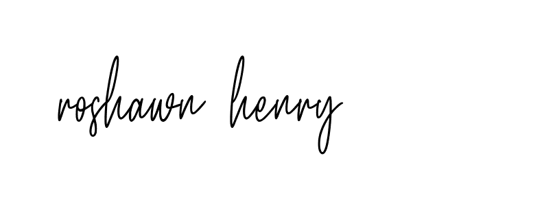 Signature of roshawn-henry