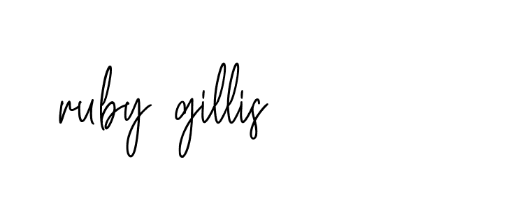 Signature of ruby-gillis-