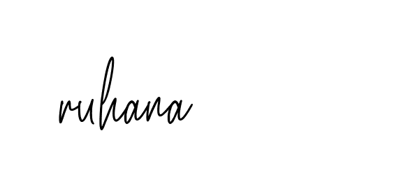 Signature of ruhana