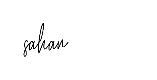 Signature of sahan