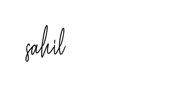 Signature of sahil-