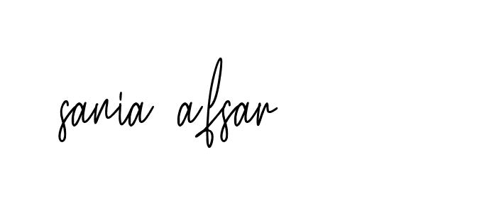 Signature of sania-afsar