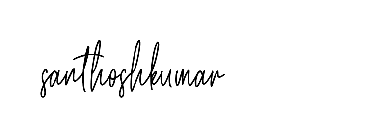 Signature of santhoshkumar