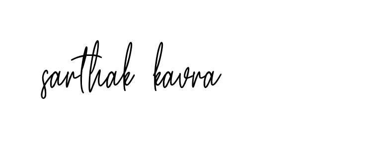 Signature of sarthak-kavra