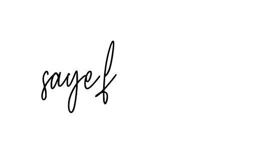 Signature of sayef