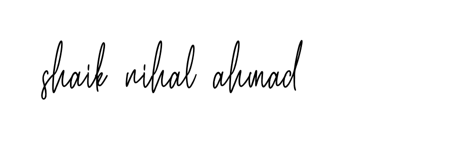 Signature of shaik-nihal-ahmad