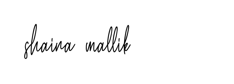 Signature of shaina-mallik-