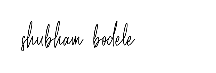 Signature of shubham-bodele