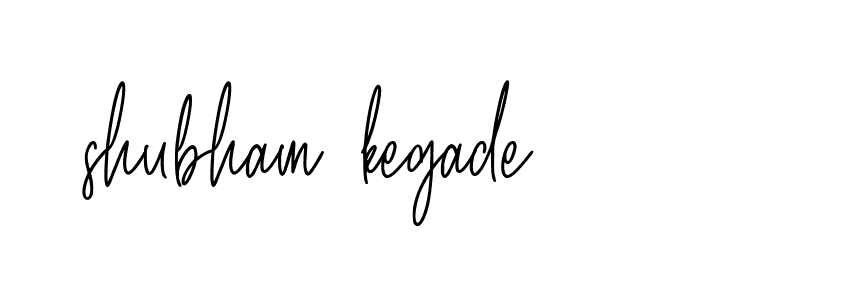 Signature of shubham-kegade