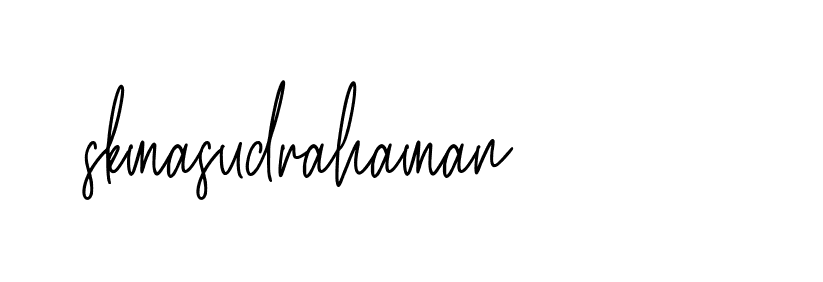 Signature of skmasudrahaman