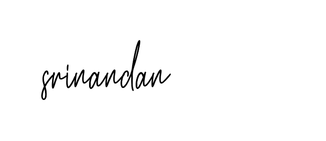 Signature of srinandan