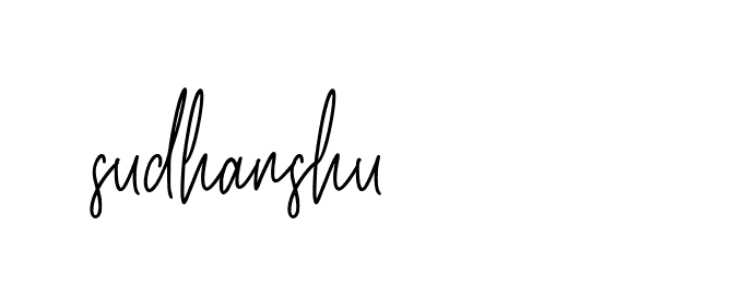 Signature of sudhanshu