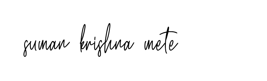 Signature of suman-krishna-mete