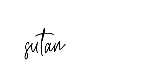 Signature of sutan