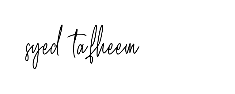 Signature of syed-tafheem