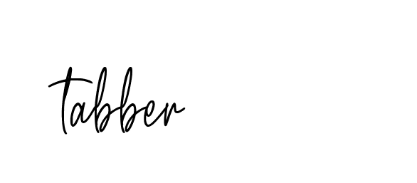 Signature of tabber