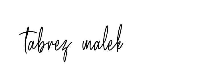 Signature of tabrez-malek