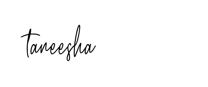 Signature of taneesha-