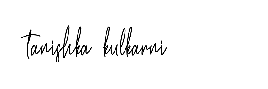 Signature of tanishka-kulkarni