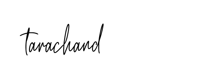 Signature of tarachand