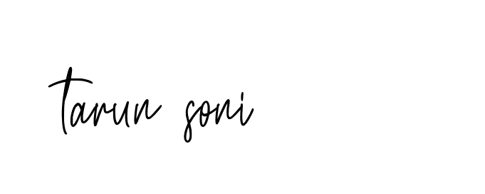 Signature of tarun-soni