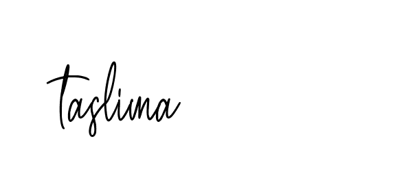 Signature of taslima