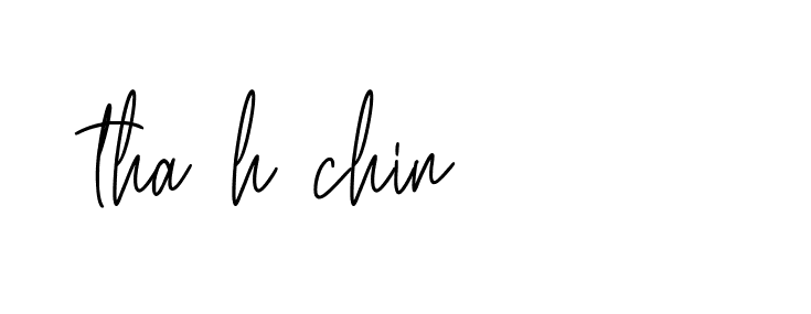 Signature of tha-h-chin