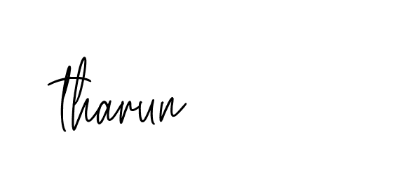 Signature of tharun