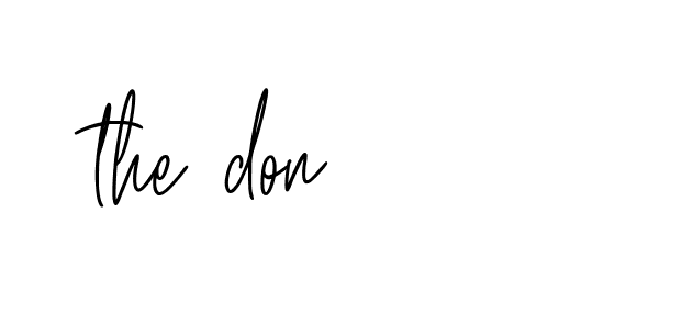 Signature of the-don