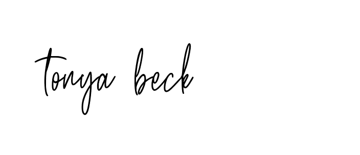 Signature of tonya-beck