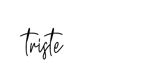 Signature of triste