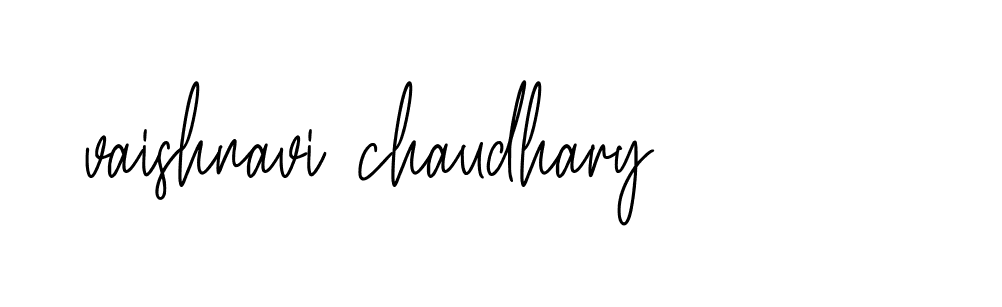 Signature of vaishnavi-chaudhary-