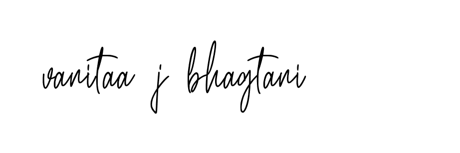 Signature of vanitaa-j-bhagtani