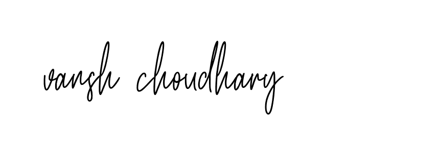 Signature of vansh-choudhary