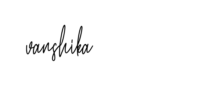 Signature of vanshika-